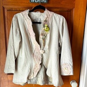 Lee Anderson Vintage Inspired Jacket. Size M. Cotton with a Linen look.